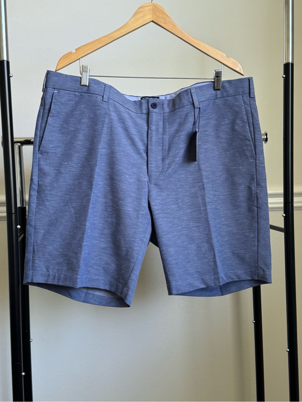 Peter Millar Crown Crafted Performance Golf Shorts Tailored Fit 42 Blue NWT